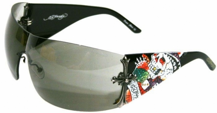 ED HARDY EHS 008 in BLACK