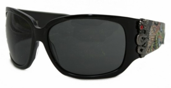 ED HARDY EHS 025 in BLACK