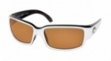 COSTA DEL MAR CABALLITO 400 in WHT-BLK-AMBER-GLASS-400