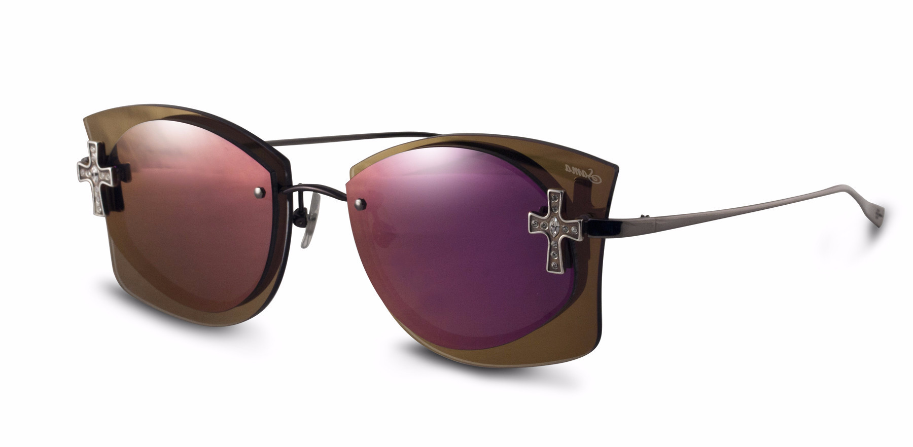 LOREE RODKIN SCARLET in PINKBROWNDOUBLEFLATCAT