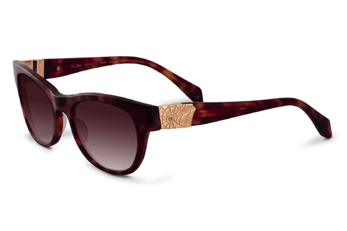 LOREE RODKIN ZOE in MATTETORTOISE18KROSEGOLD